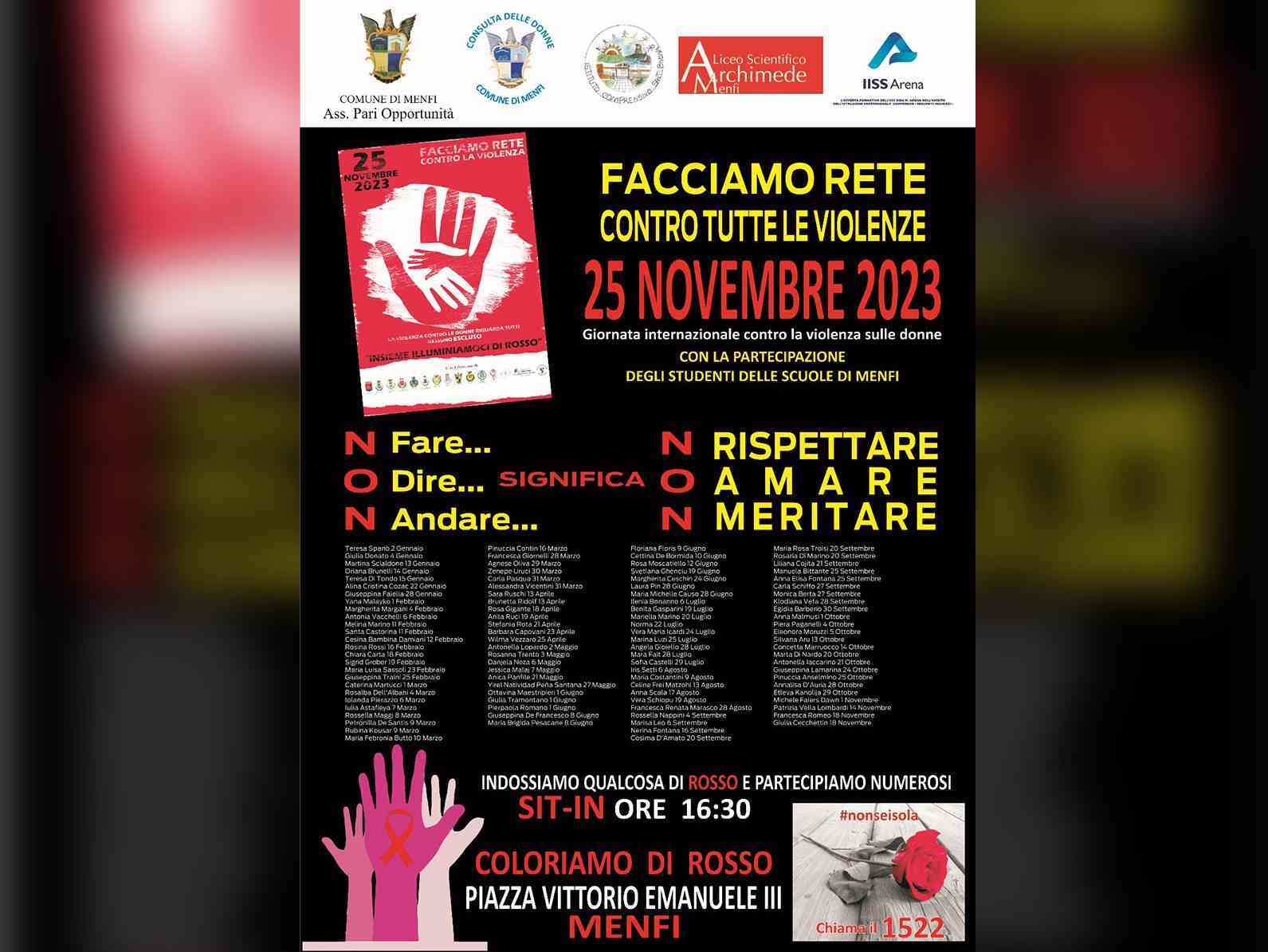 Immagine articolo: Menfi. Sabato “Facciamo rete contro tutte le violenze“. Patrizia Buscemi, Presidente Consulta delle Donne: “Serve patto tra scuola e famiglia per sostenere l’educazione al rispetto“