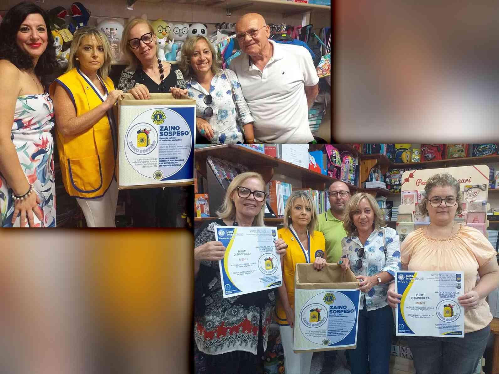 Immagine articolo: Arriva a Menfi lo “Zaino sospeso“ dei Lions. Prodotti scolastici da donare alle famiglie più bisognose
