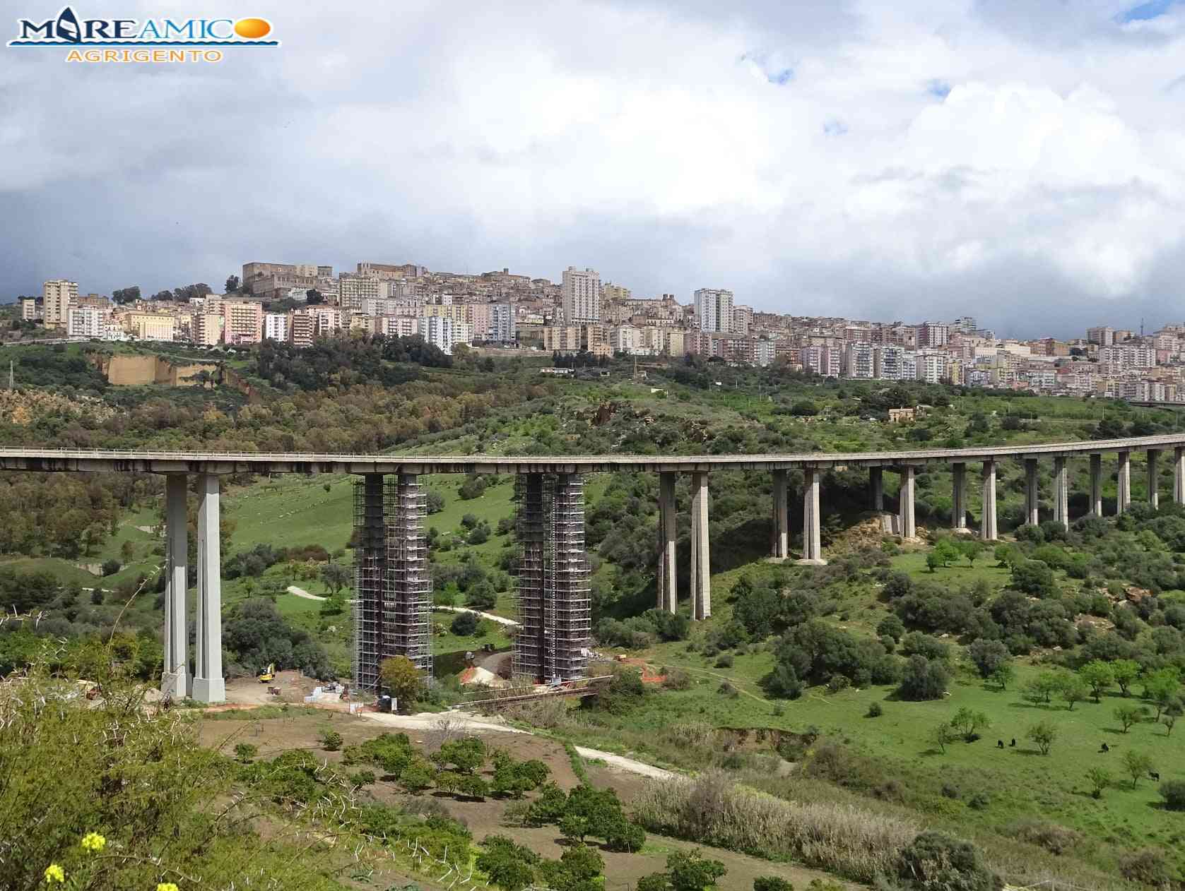 Immagine articolo: Agrigento, procedono molto lentamente i lavori sul ponte Morandi