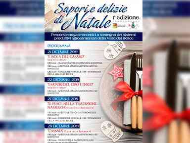 Immagine articolo: In partenza a Montevago, nei weekend 21-22 e 27-28 dicembre la I° edizione dei “Percorsi enogastronomici a sostegno dei sistemi produttivi agroalimentari della Valle del Belice”