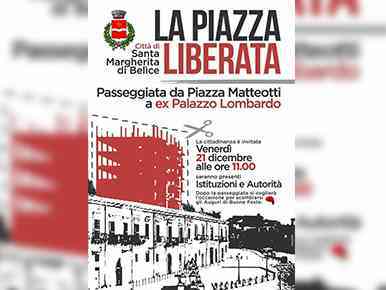 Immagine articolo: S. Margherita di Belìce, demolito ecomostro che ha dominato sulla piazza del Gattopardo. Appuntamento venerdì  per una passeggiata nella “Piazza Liberata”