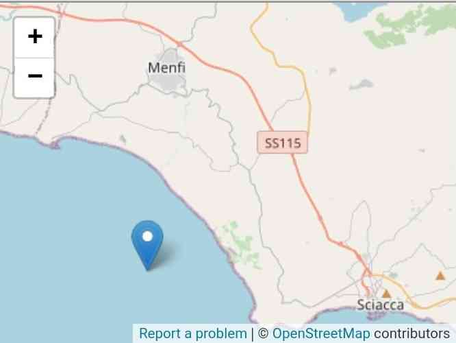 Immagine articolo: Percepito terremoto dalla rete strumentale questa mattina in mare tra Sciacca e Menfi