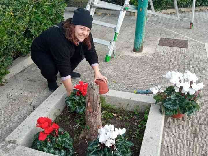 Immagine articolo: Menfi, piazza Venezuela si anima di decorazioni natalizie grazie ai di residenti del quartiere