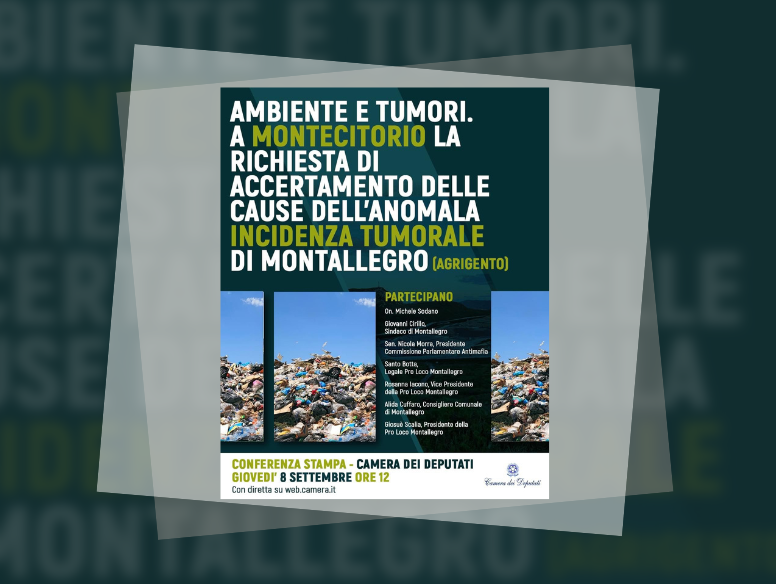 Immagine articolo: Montallegro, forte incidenza tumorale. Caso approda a Montecitorio giovedì 8 settembre