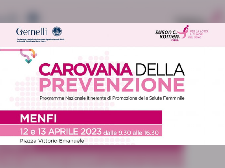 Immagine articolo: Menfi, arriva la Carovana della prevenzione. Appuntamenti per 12 e 13 Aprile