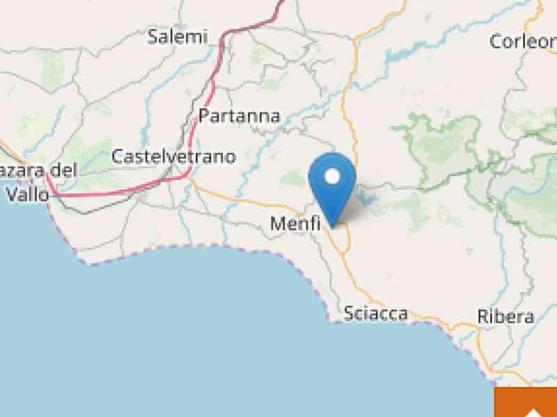 Immagine articolo: Due scosse di terremoto registrate stamane a pochi Km da Menfi