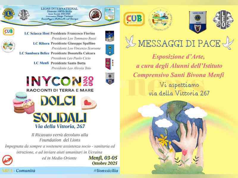 Immagine articolo: Inycon, “Quando la dolcezza fa bene!“ I Lions e la scuola uniti per la solidarietà e la pace