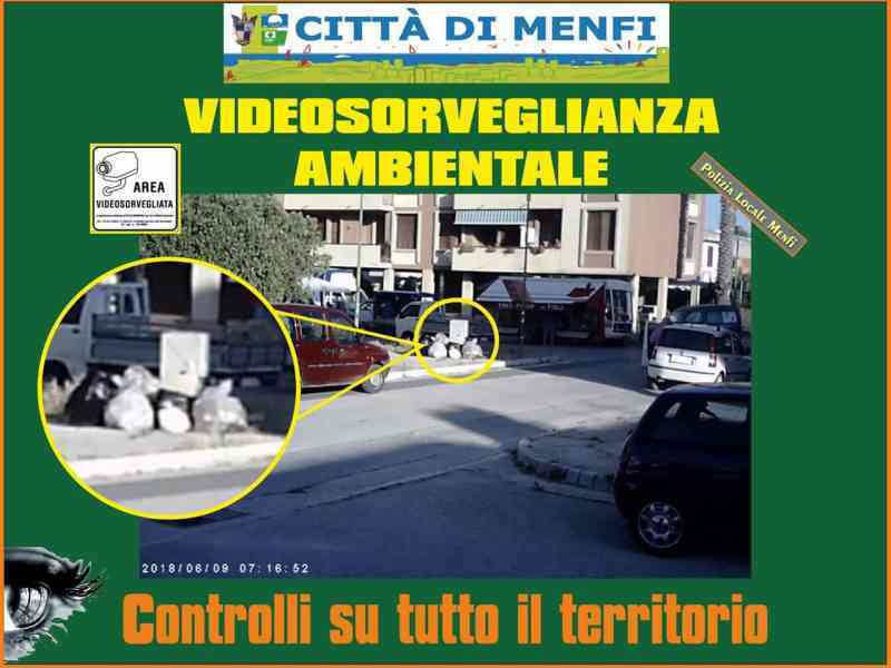 Immagine articolo: Menfi, sempre più “furbetti“ colpiti dalle telecamere anti incivlità. Polizia Municipale: “Cittadini rispettino l'ambiente“