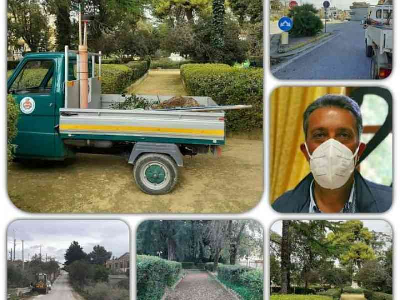 Immagine articolo: Mezzi e operai comunali di Santa Margherita per ripulire le strade