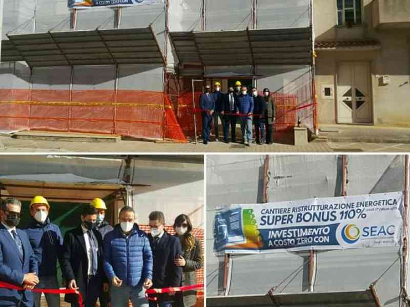 Immagine articolo: A S.Margherita di Belice il primo cantiere “Superbonus 110%”. 