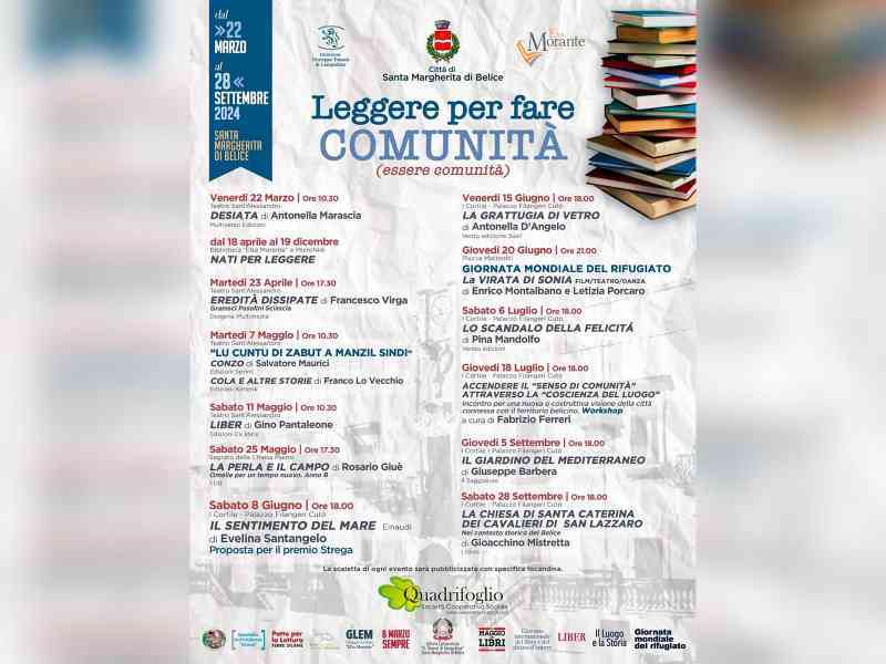 Immagine articolo: Santa Margherita. Da marzo a settembre la rassegna “Leggere per fare comunità“