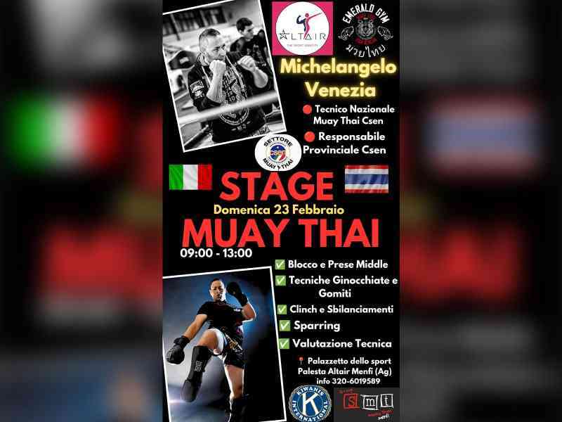 Immagine articolo: Menfi, Domenica uno Stage di Muay Thai sostenuto dal Kiwanis