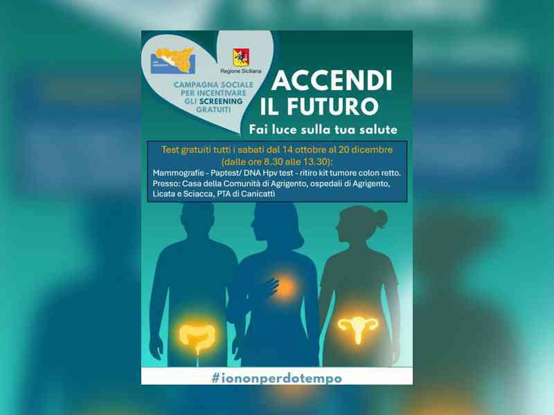 Immagine articolo: Prevenzione tumore al seno, colon-retto, cervice uterina. Test gratuiti all'ospedale di Sciacca