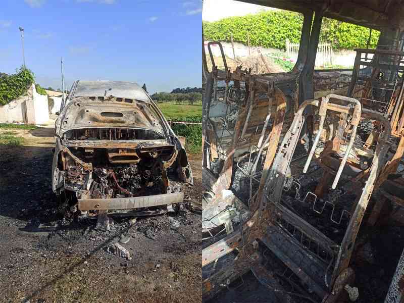 Immagine articolo: Salemi. Rubato e bruciato un pulmino del Centro di riabilitazione per disabili del CSR