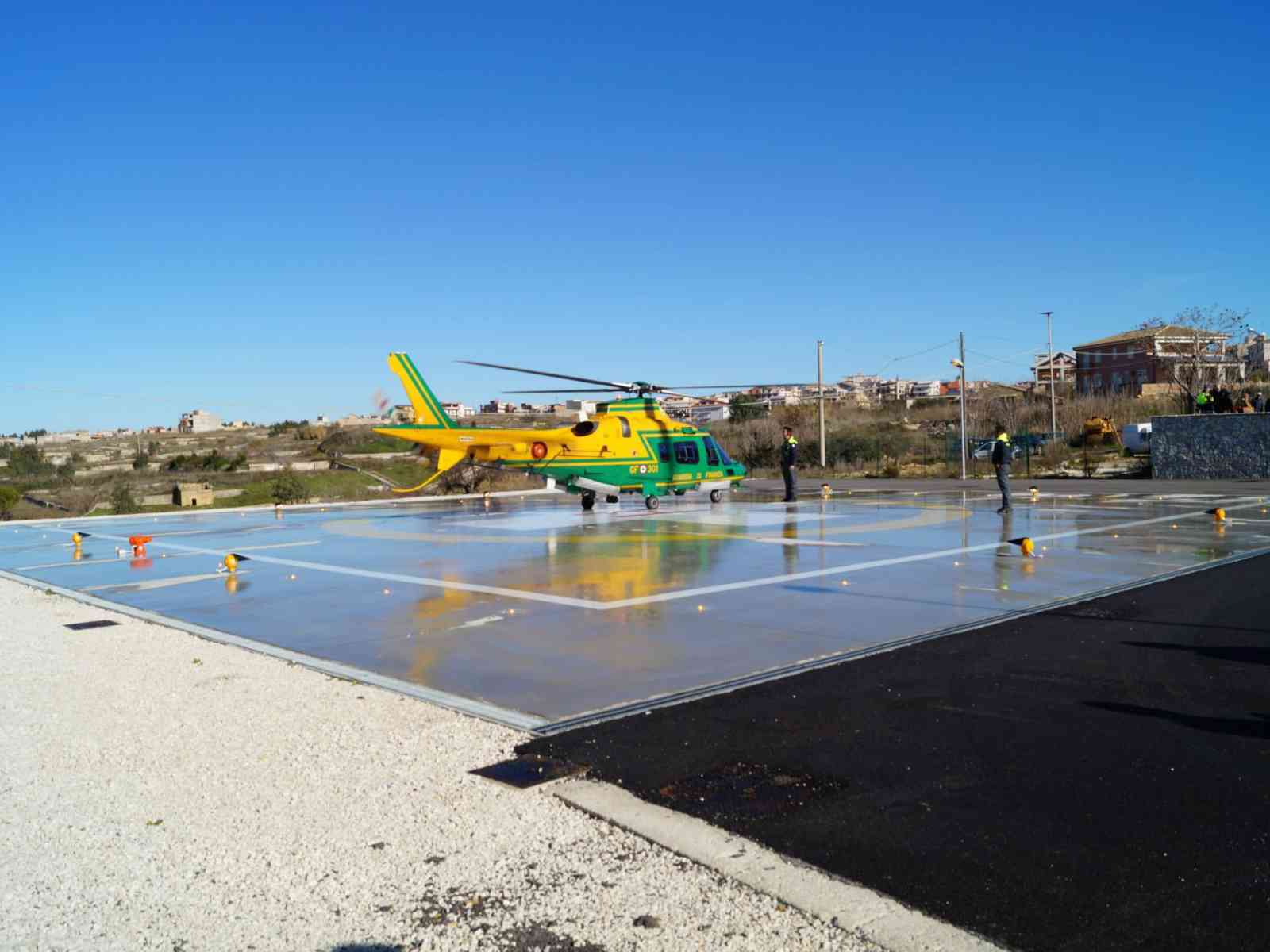 Santa Margherita. Inaugurata l'elisuperficie, fondamentale in caso di emergenza