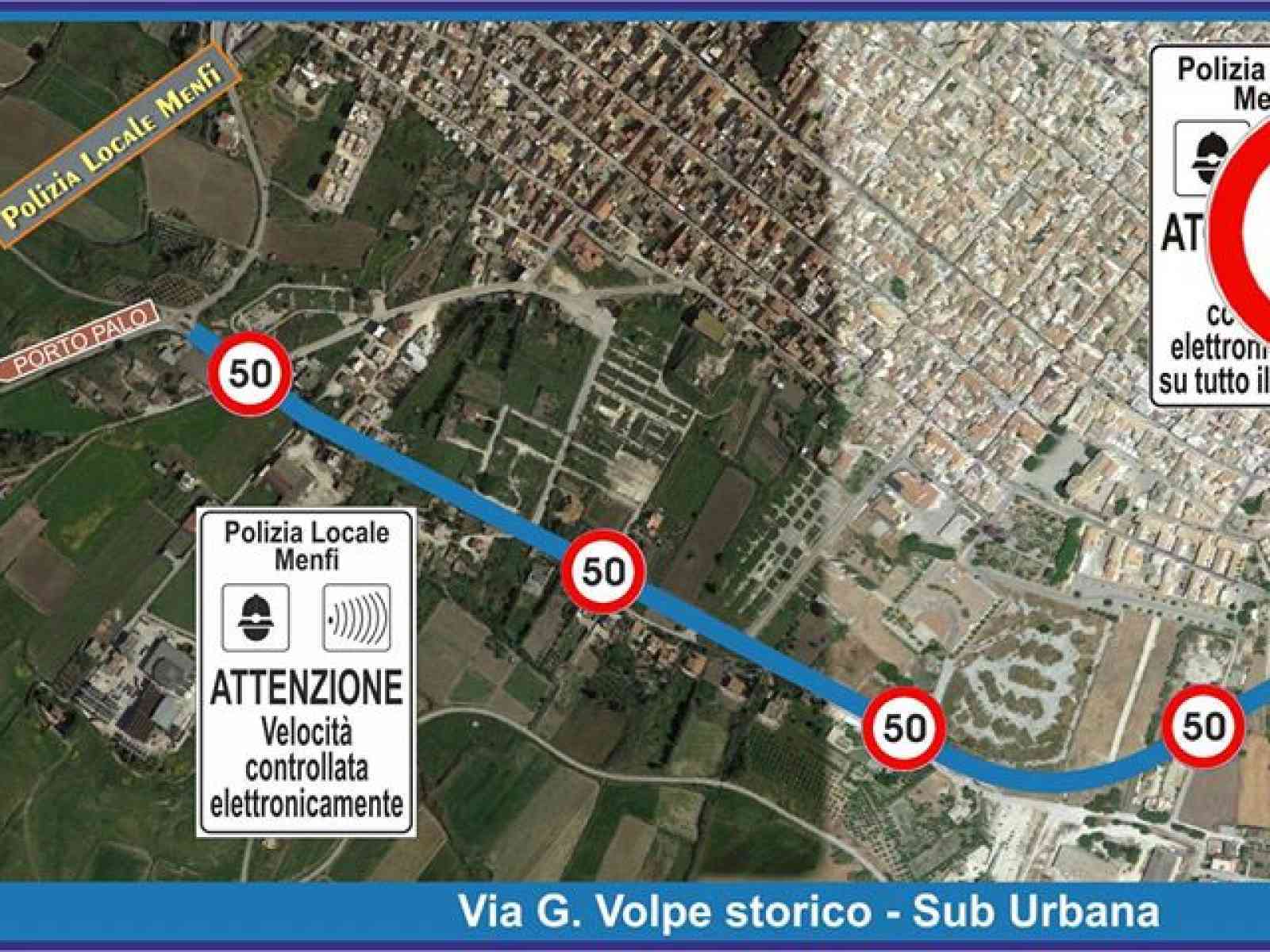 Menfi. Presto controllo autovelox in Via G.Volpe Storico