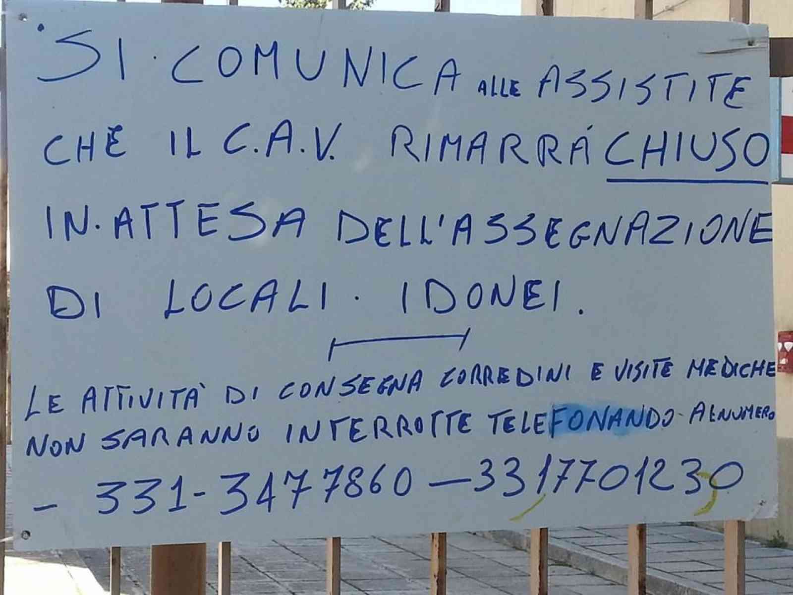 Il Centro Aiuto alla Vita di Menfi chiude? Solo in attesa dell'assegnazione dei nuovi locali