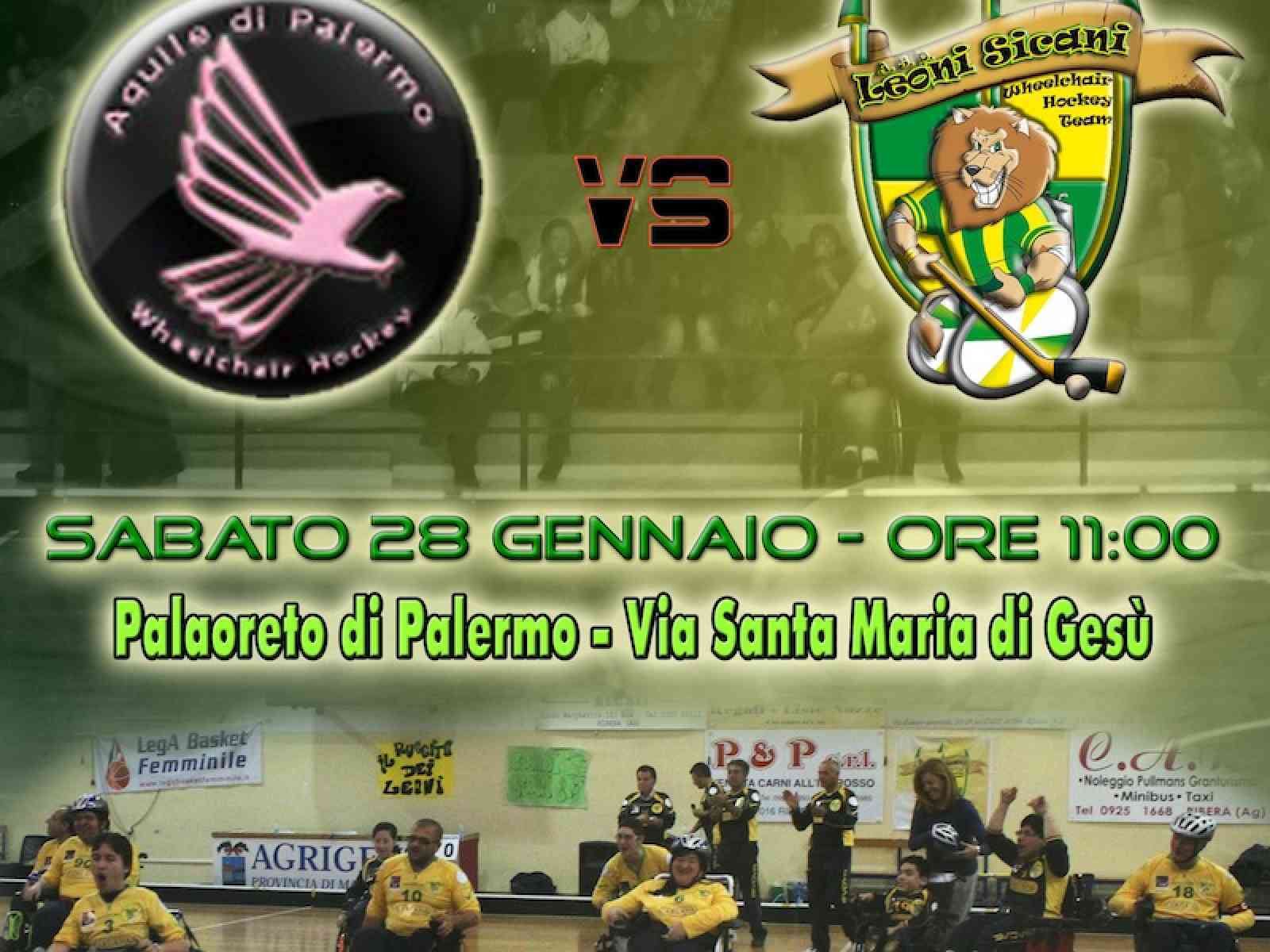I “Leoni Sicani“ in trasferta a Palermo contro le “Aquile“