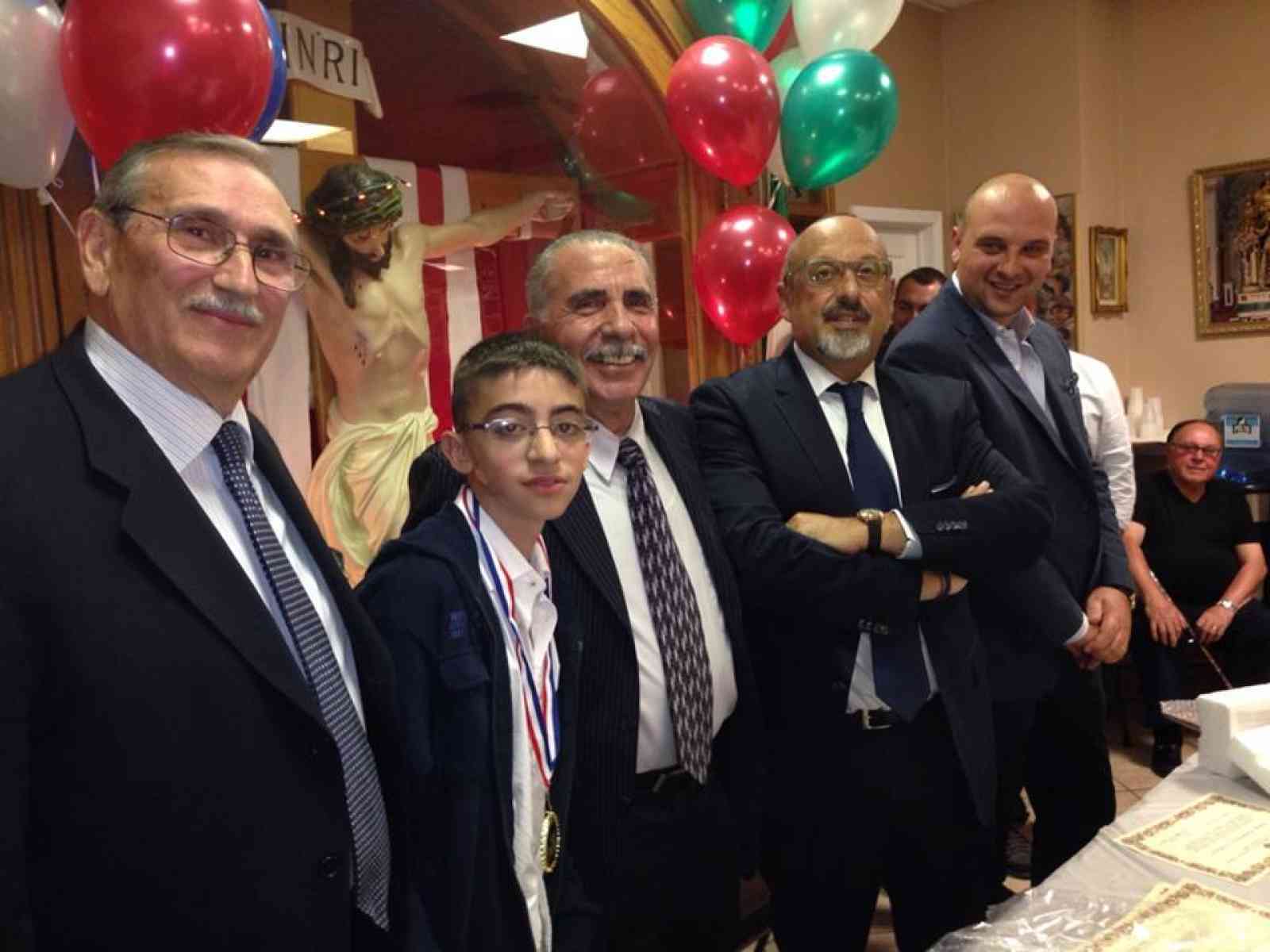 100 anni fondazione circolo dei Margheritesi. Delegazione di amministratori a New York