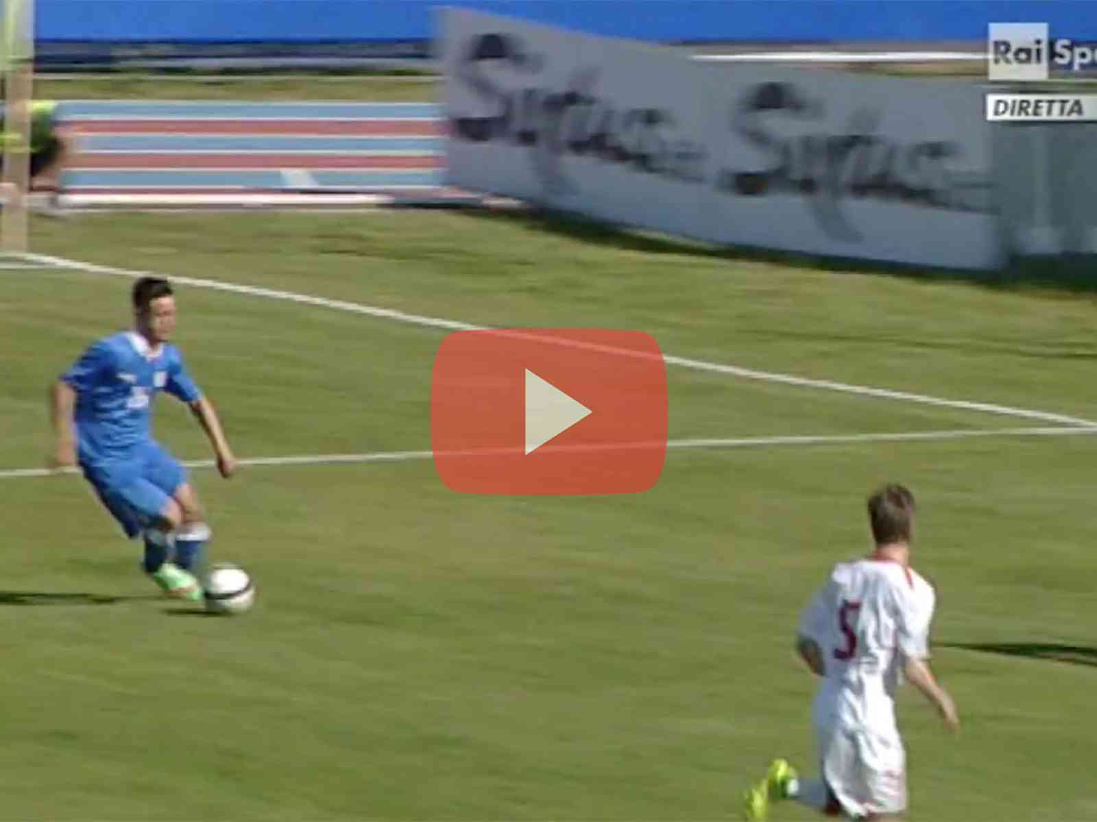 Scatto, dribbling e gol. Il capolavoro del saccense Bentivegna con la maglia azzurra. VIDEO