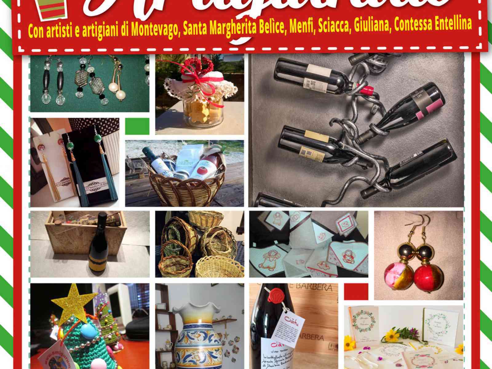Montevago. Domenica 13 il “Mercatino Natalizio dell'Artigianato” con artigiani e artisti del Belìce
