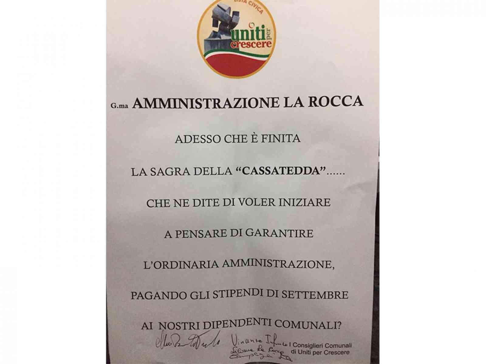 Montevago. L'opposizione accusa: “dipendenti comunali senza stipendio“