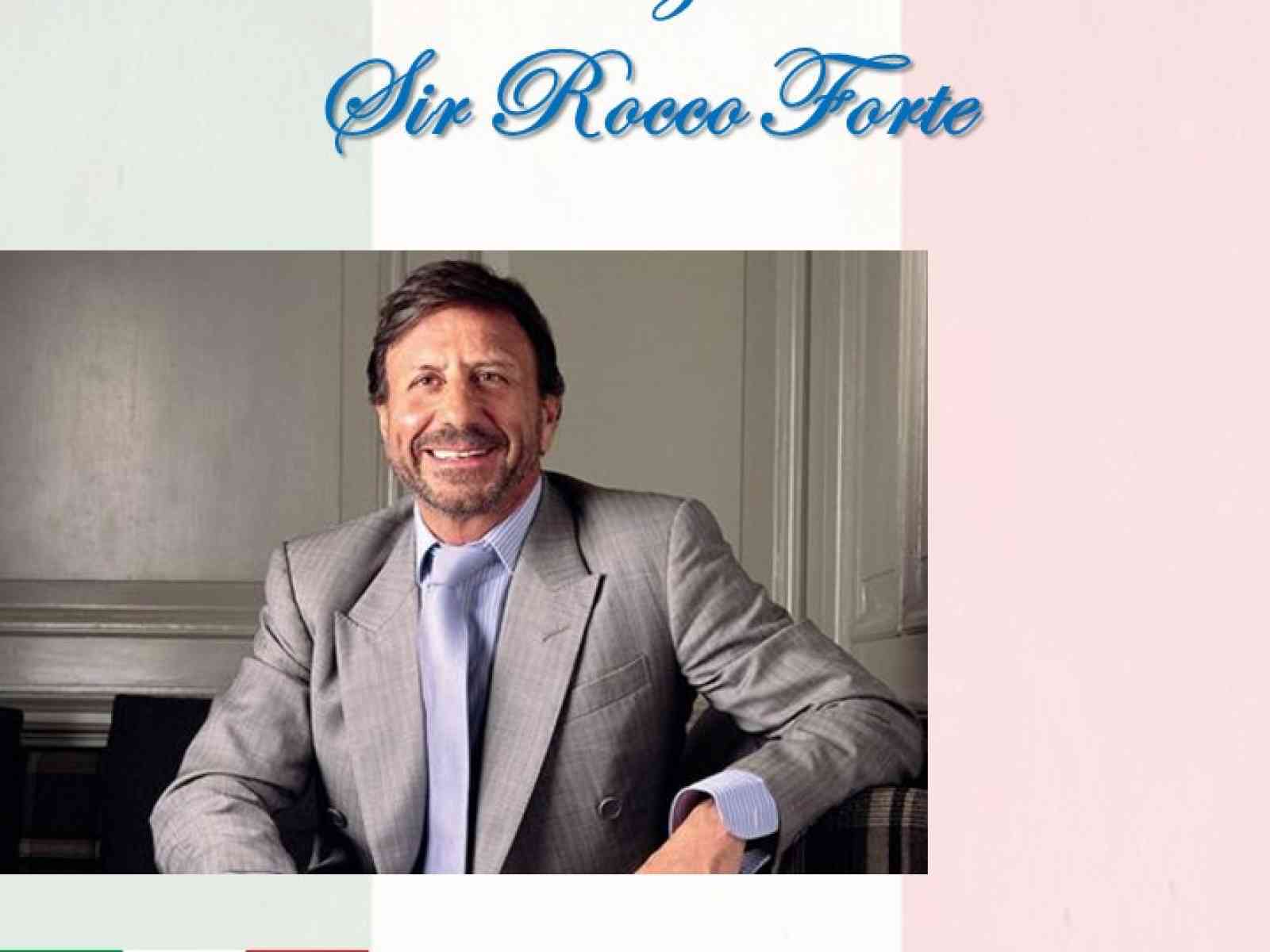 Cittadinanza onoraria a sir Rocco Forte, giovedì la cerimonia di conferimento