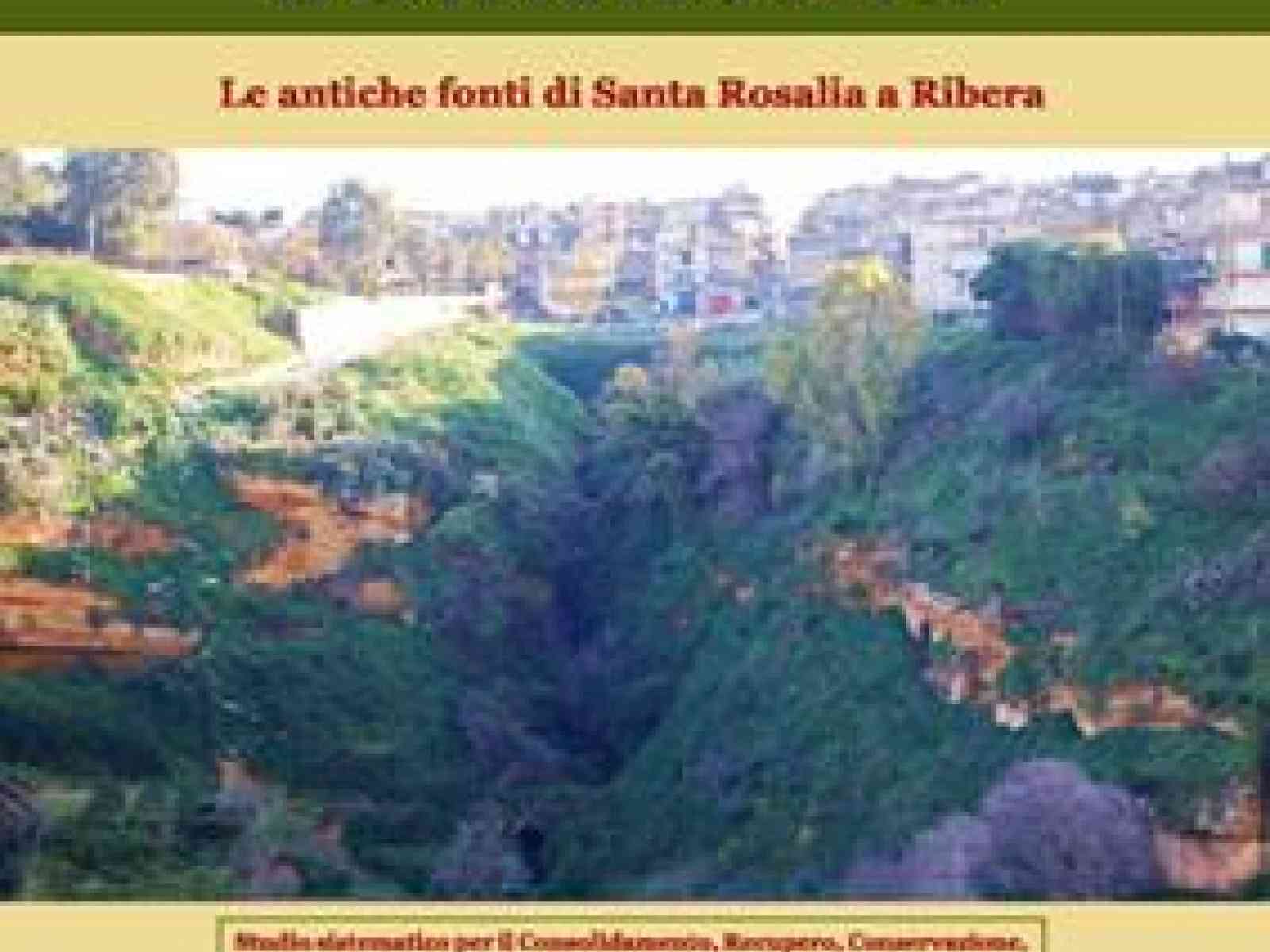 “La memoria sommersa“, libro sulle antiche fonti di Santa Rosalia a Ribera