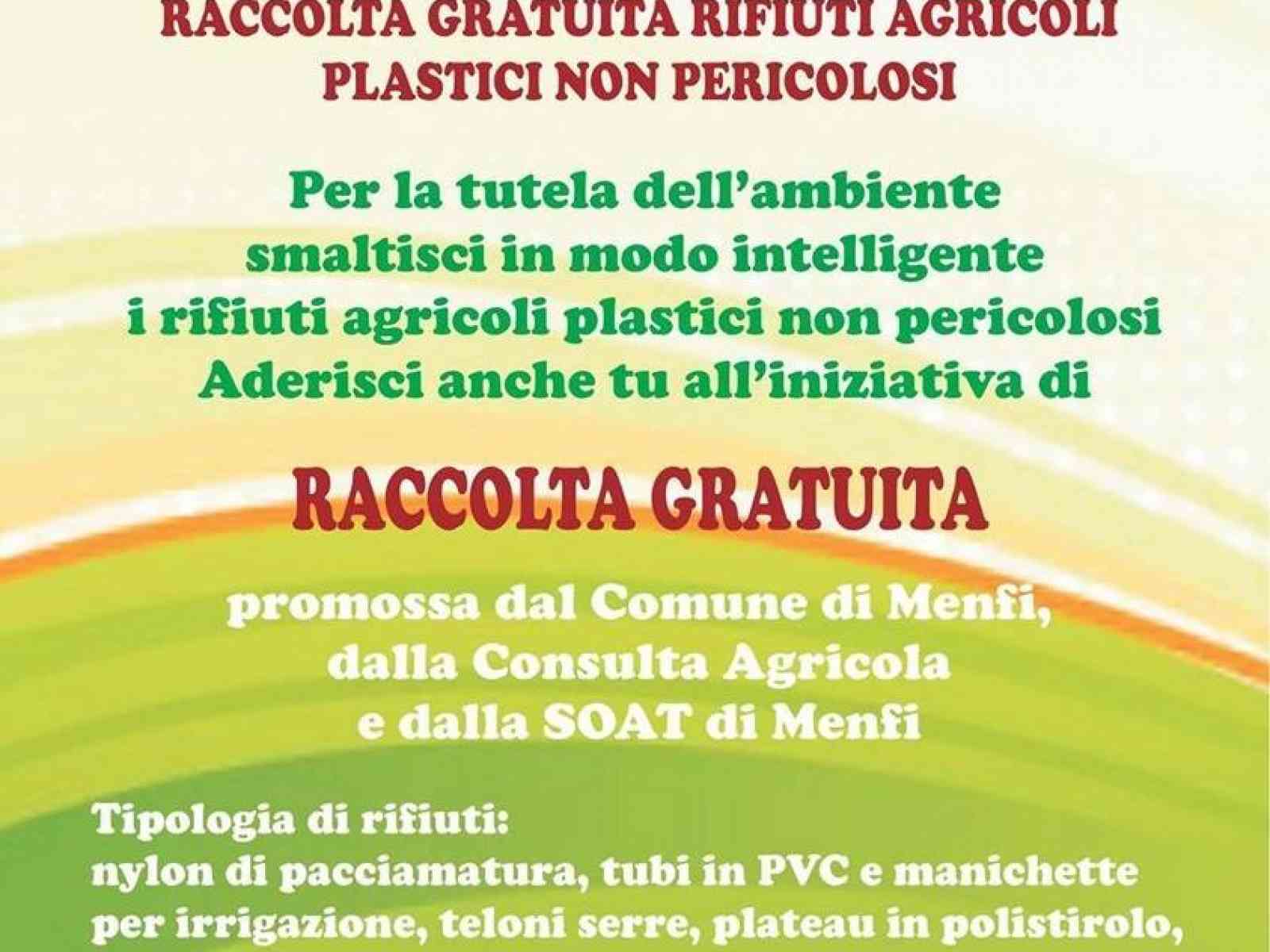 Menfi. Parte la raccolta adesioni per la raccolta gratuita dei rifiuti agricoli plastici non pericolosi