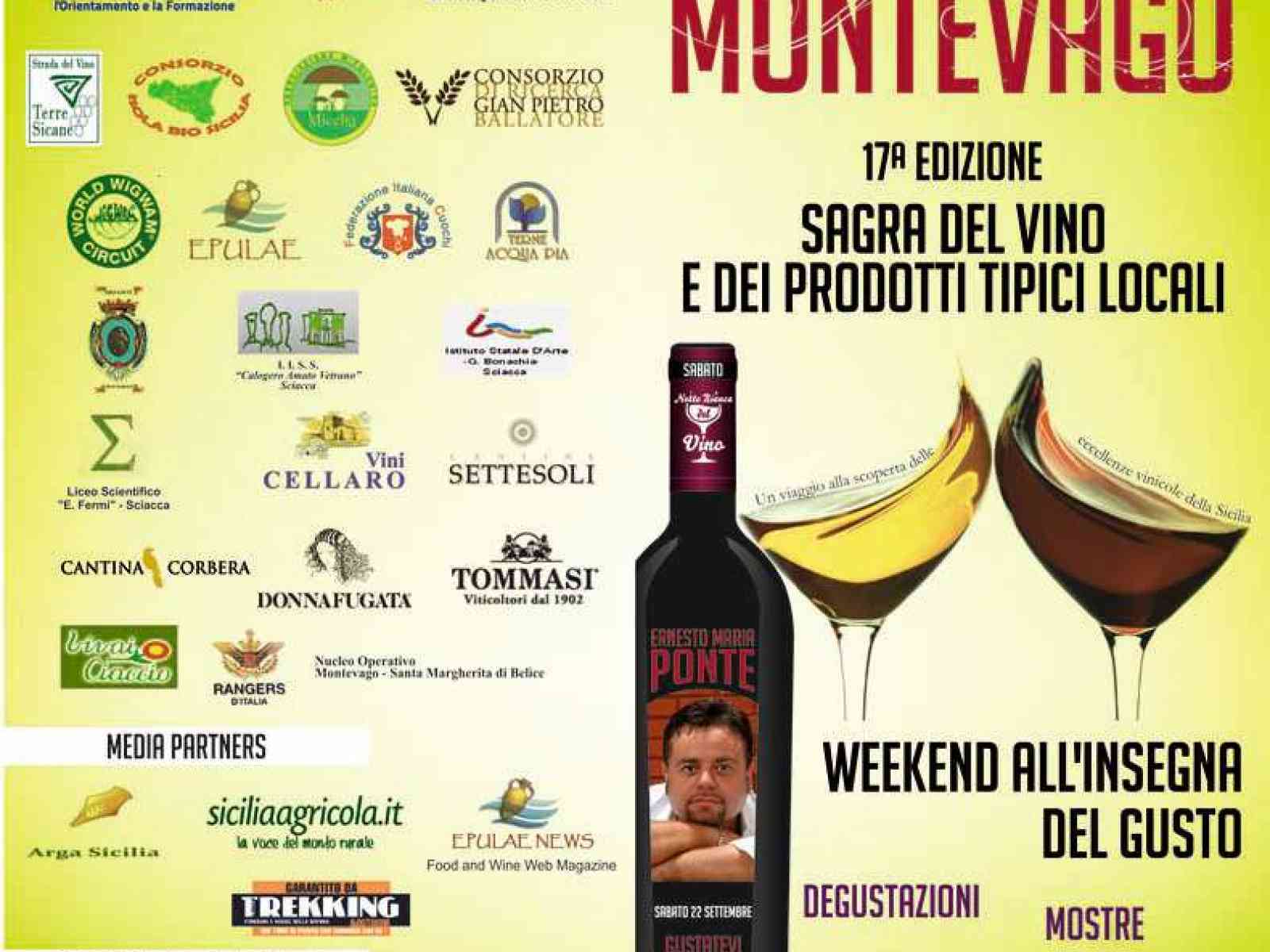Montevago - Il 22 e 23 Settembre sarà festa grande per la “Sagra del Vino“