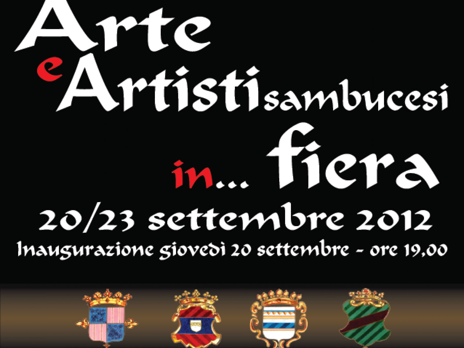 Arte e Artisti sambucesi in fiera, dal 20 al 23 settembre