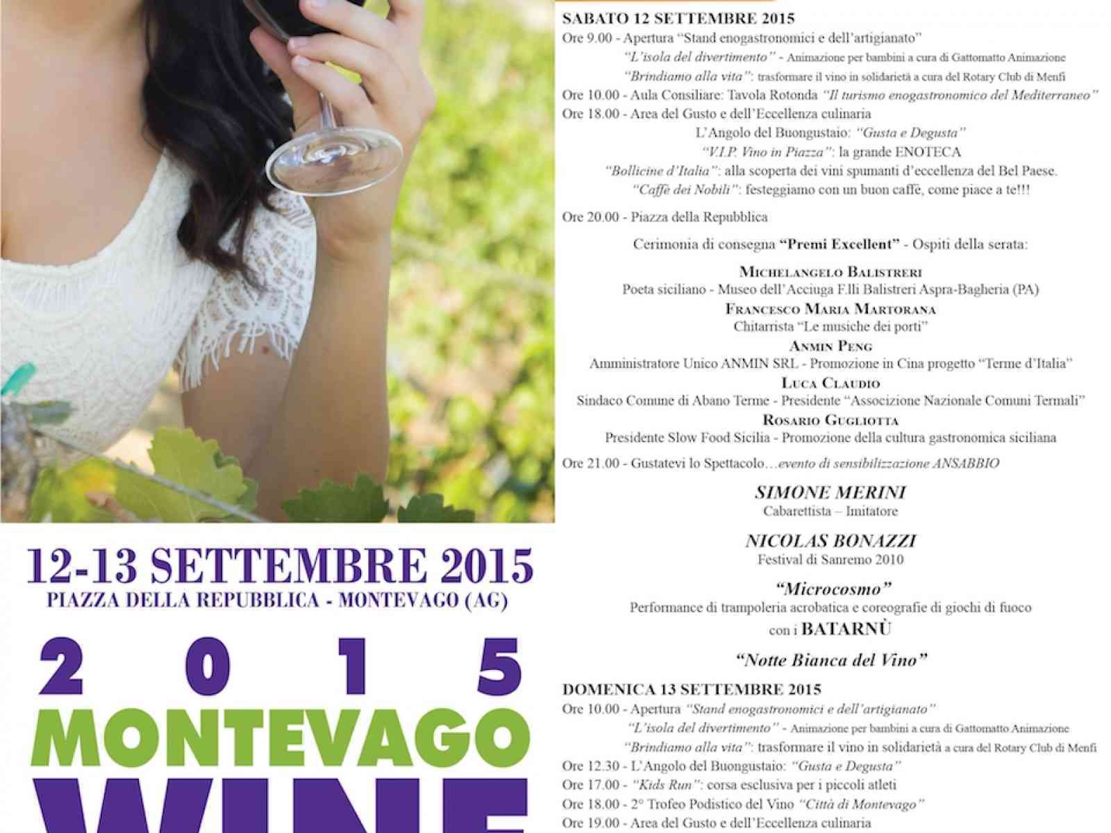 Questo weekend ritorna il Montevago Wine Festival 2015. Domenica Deborah Iurato