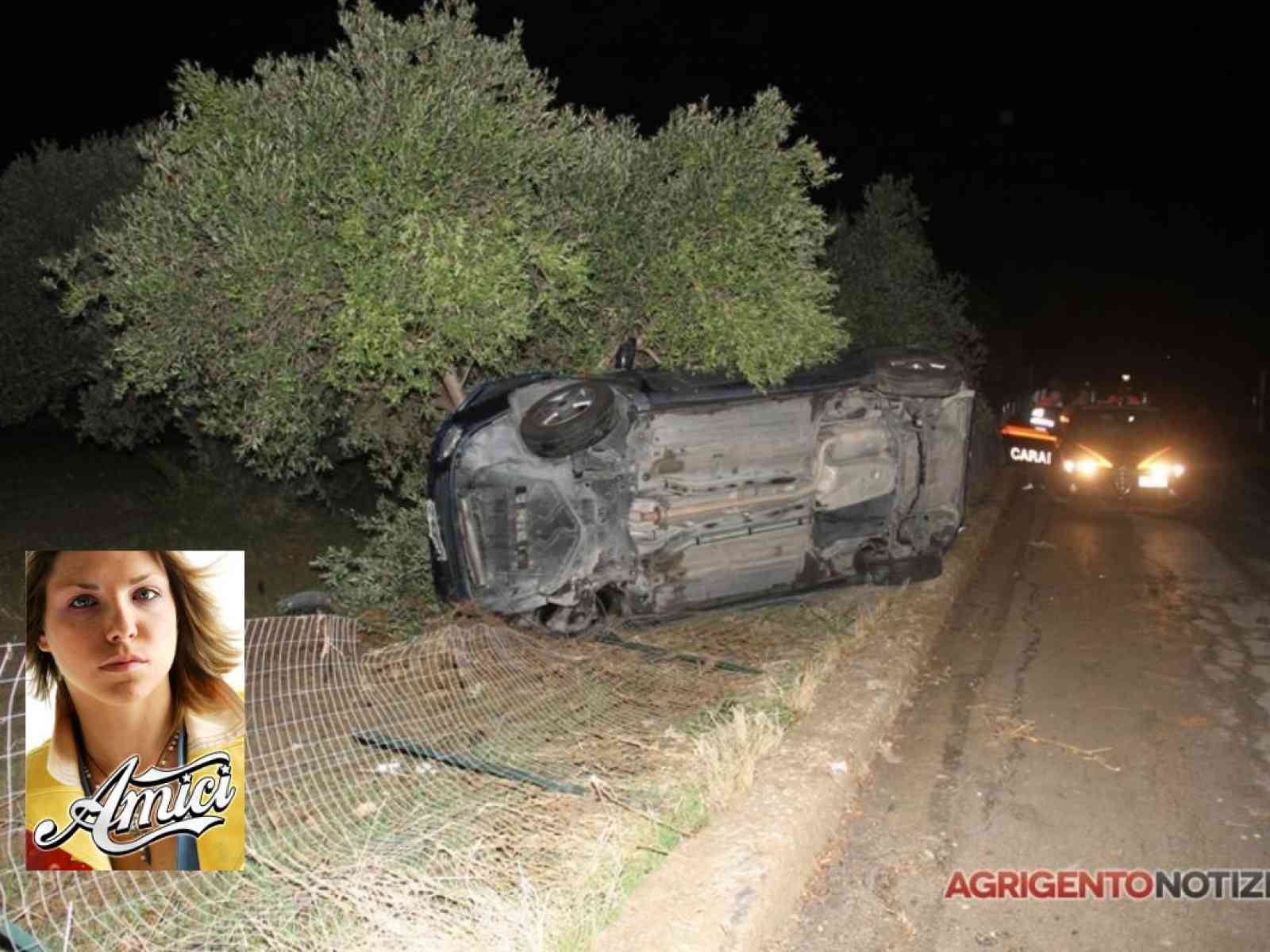 Incidente per Loredana Errore di Amici. Guidava in stato di ebbrezza