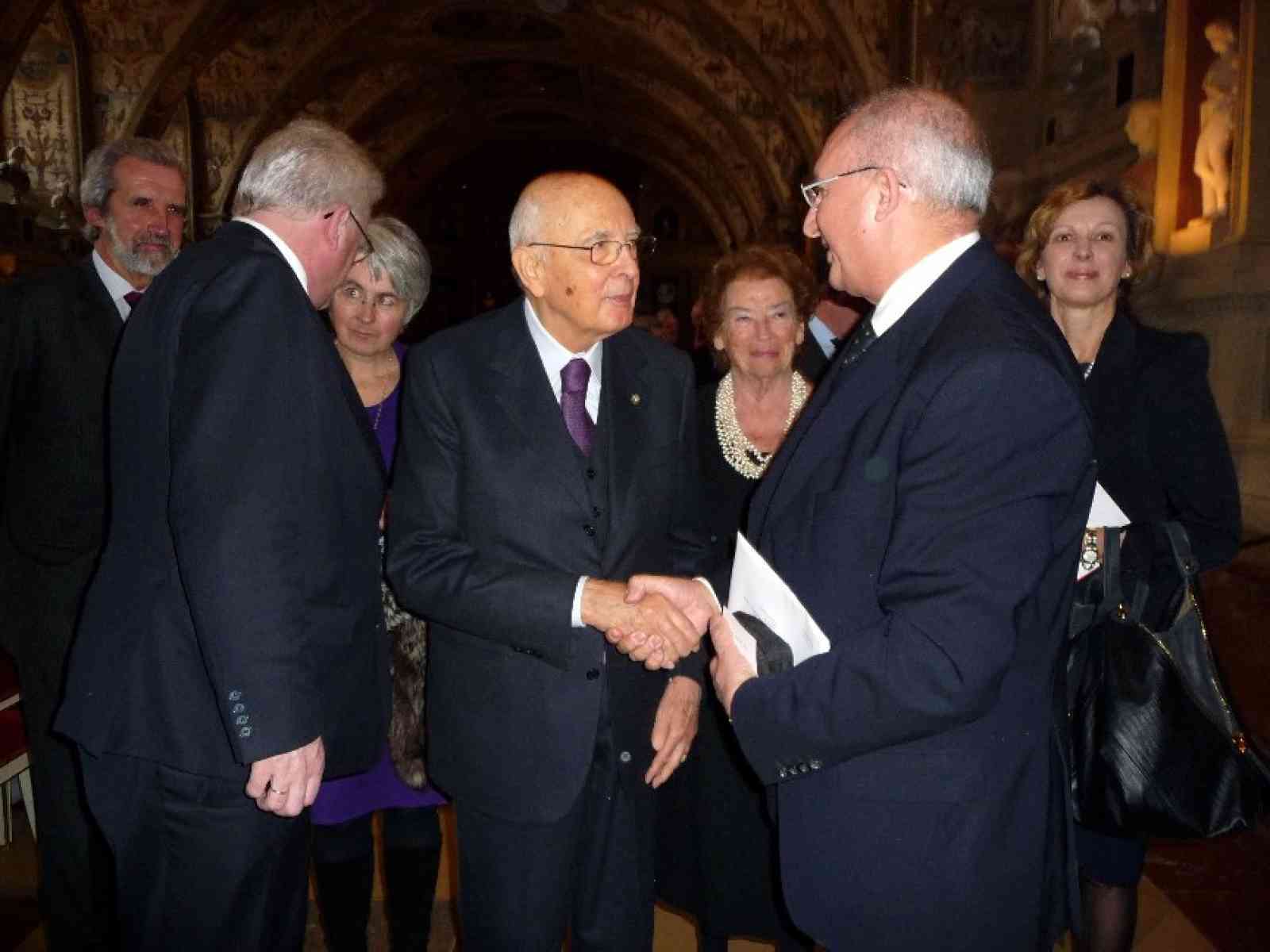 Il menfitano Giovanni Ardizzone incontra i presidenti Napolitano e Gauck