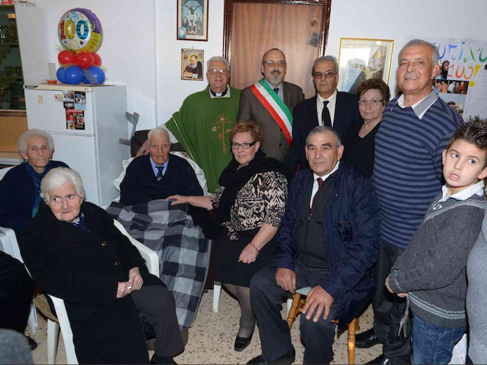 Santa Margherita. Domenica, Pasquale Sciara ha festeggiato 100 anni