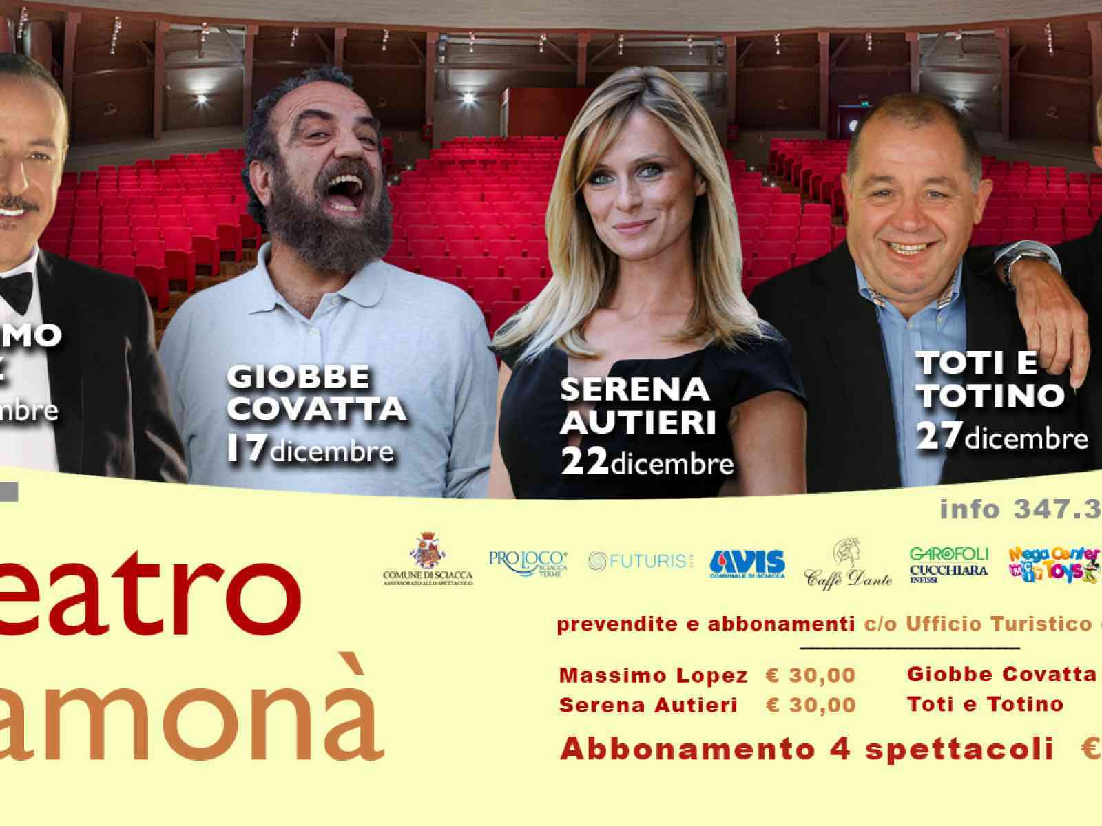 Teatro e ceramica, al “Samonà” di Sciacca spettacoli e mostre d’arte