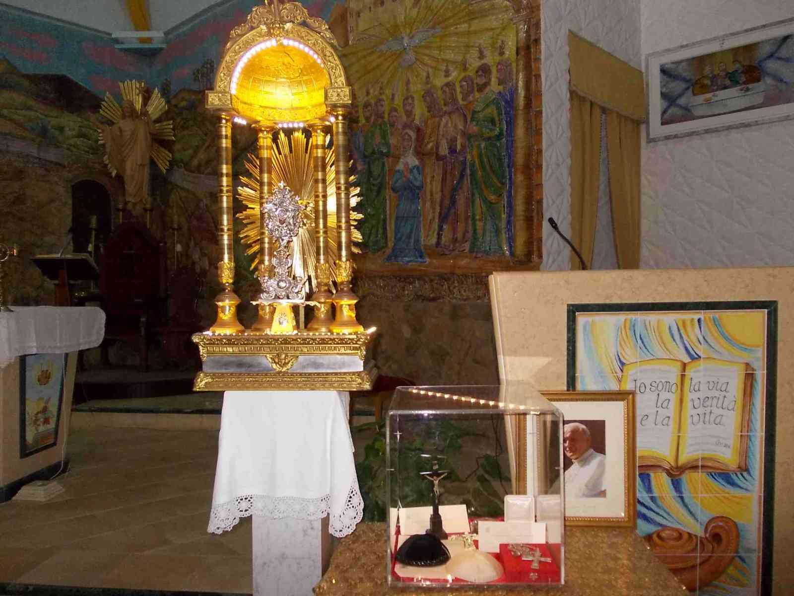 A Menfi le reliquie del Beato Papa Giovanni Paolo II.