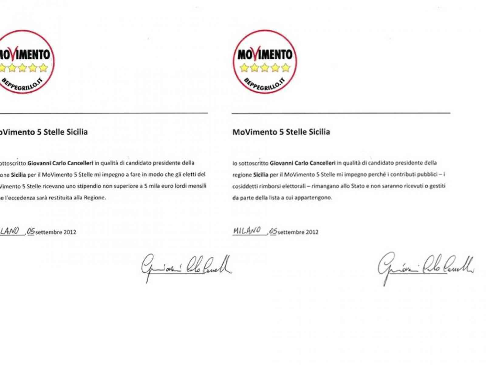 M5S. Nessun versamento su Banca Etica. Rimborsi della regione vanno restituiti alla regione