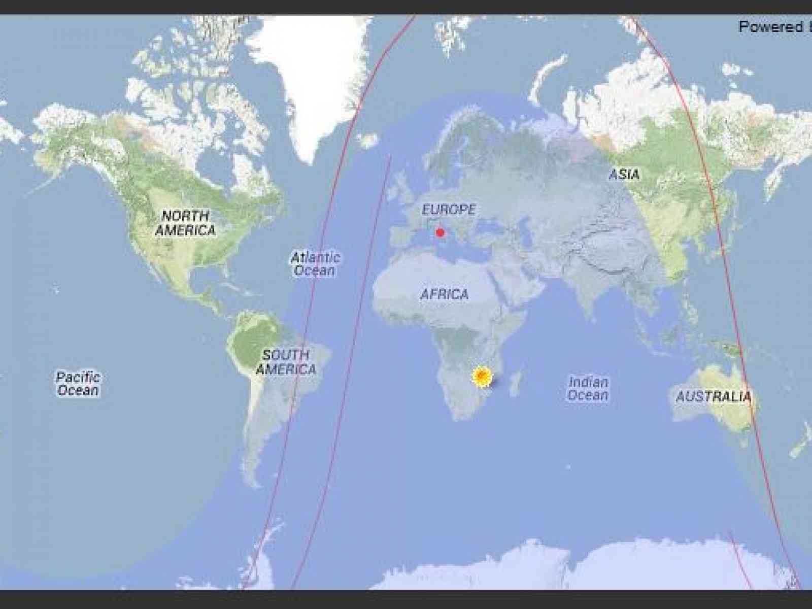 La Sicilia tra le regioni a rischio per il Satellite in caduta. Segui il tragitto in diretta