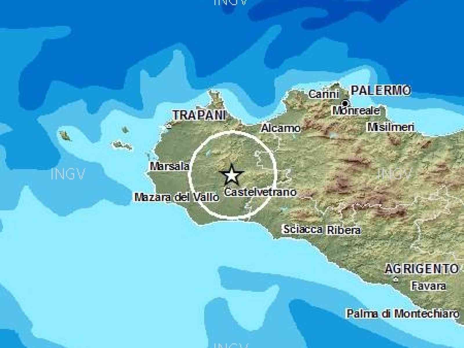Scossa di terremoto di magnitudo 3 a Santa Ninfa