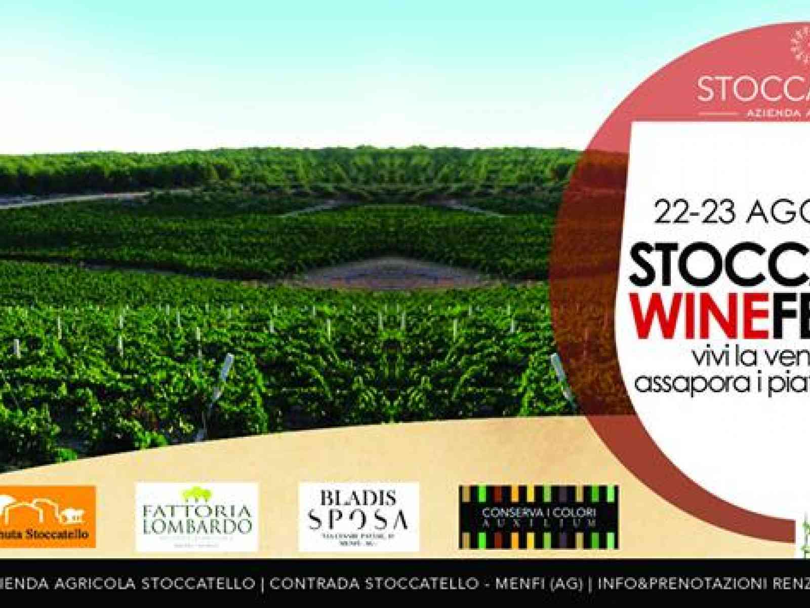 Menfi. Stoccatello Wine Festival, la prima edizione parte domenica 23