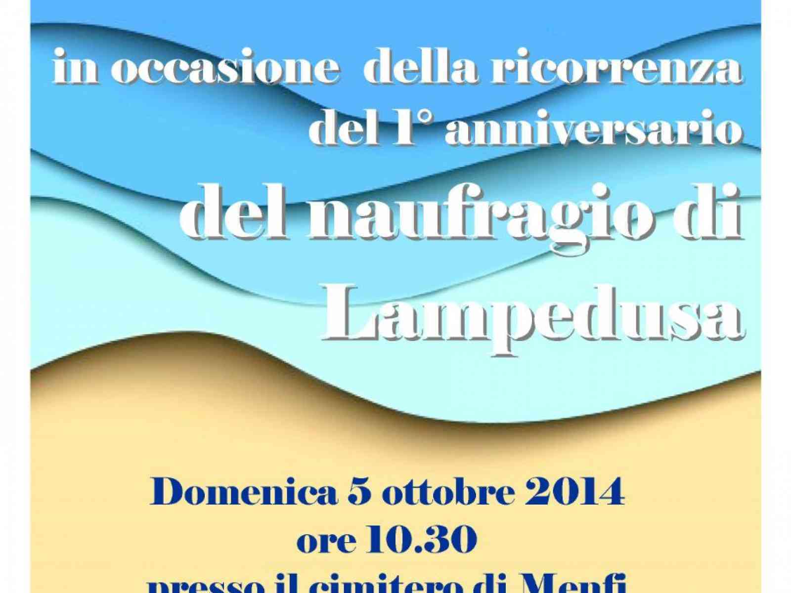 Menfi. Domenica una cerimonia in ricordo delle vittime del naufragio di Lampedusa