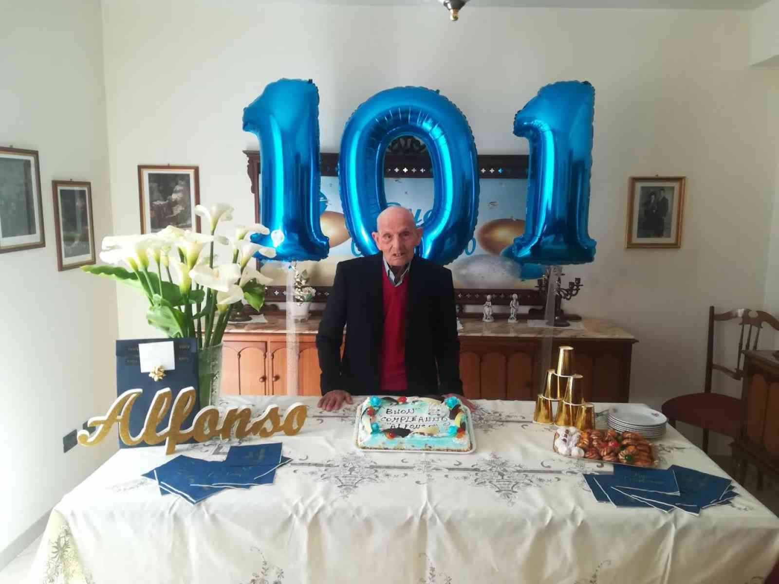 Immagine articolo: Menfi, nonno Alfonso Alesi compie 101 anni