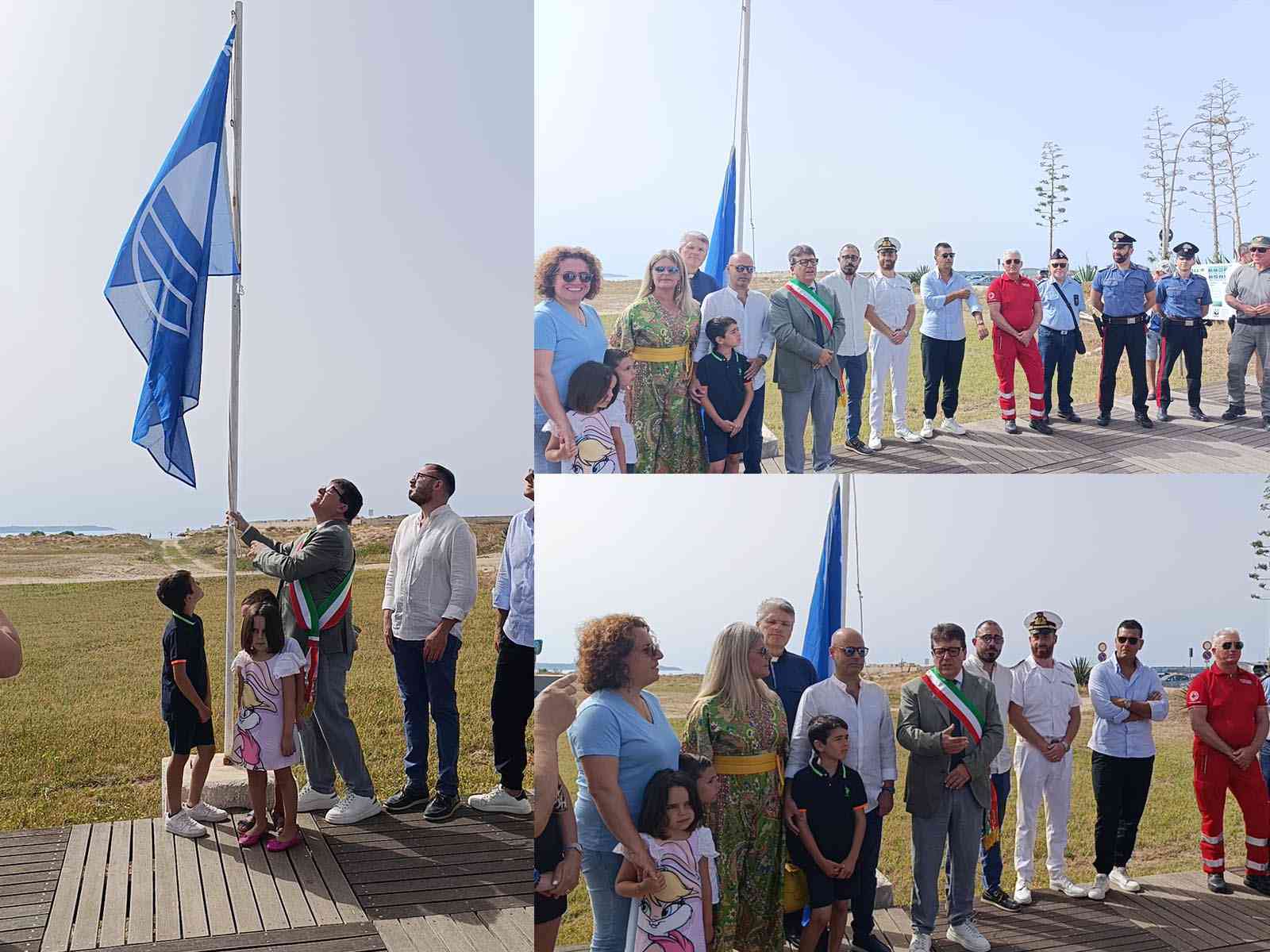 Immagine articolo: Menfi issa la 28ma Bandiera Blu. Clemente ricorda Stefano Longo: “Percorso iniziato grazie a lui“