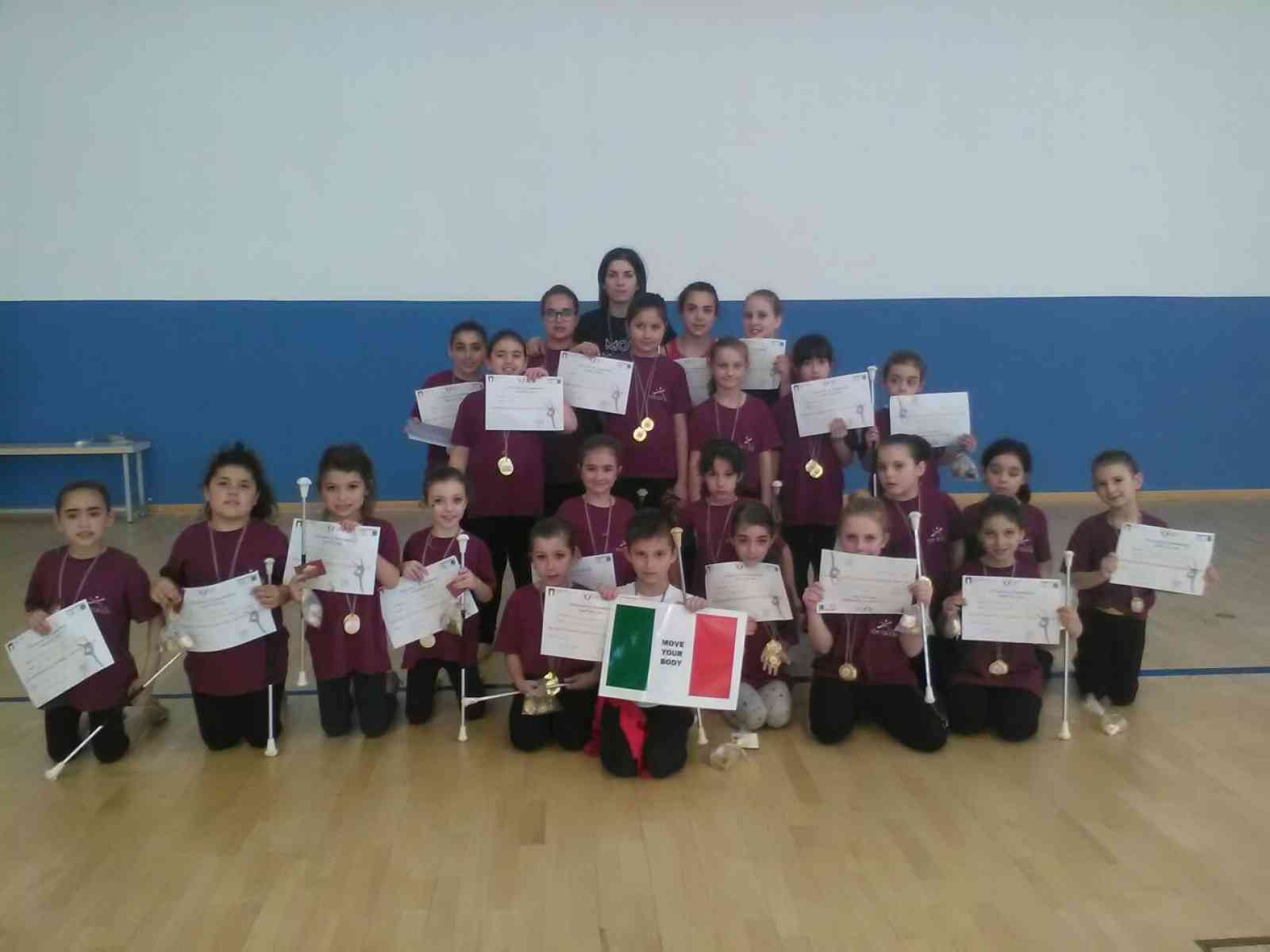 Immagine articolo: Medaglie ed attestati di merito per i giovani atleti di “twirling” dell’A.C.S.D. Move Your Body di Poggioreale