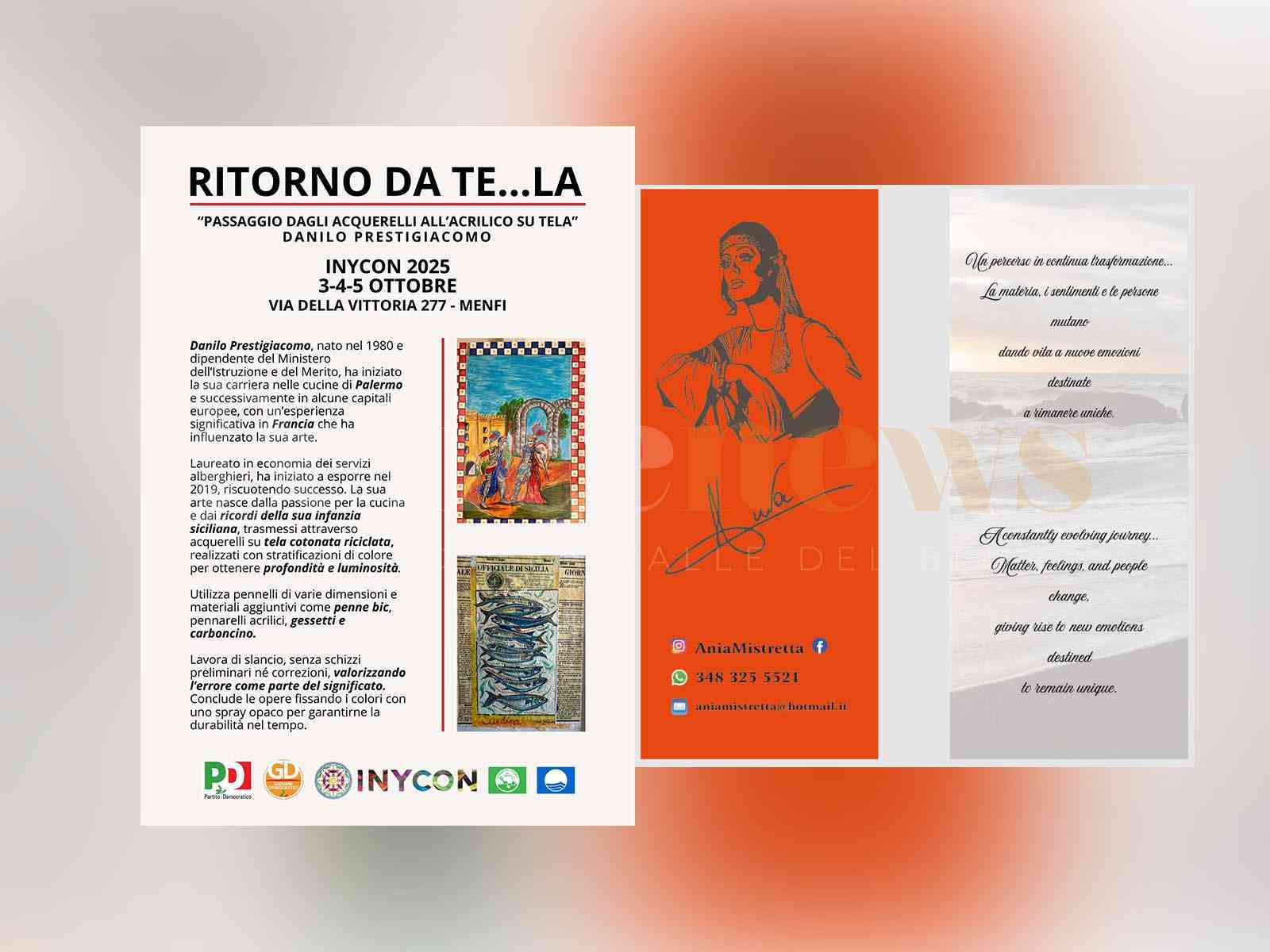 Immagine articolo: “Ritorno da Te…la” – La mostra di Danilo Prestigiacomo a Inycon 2025