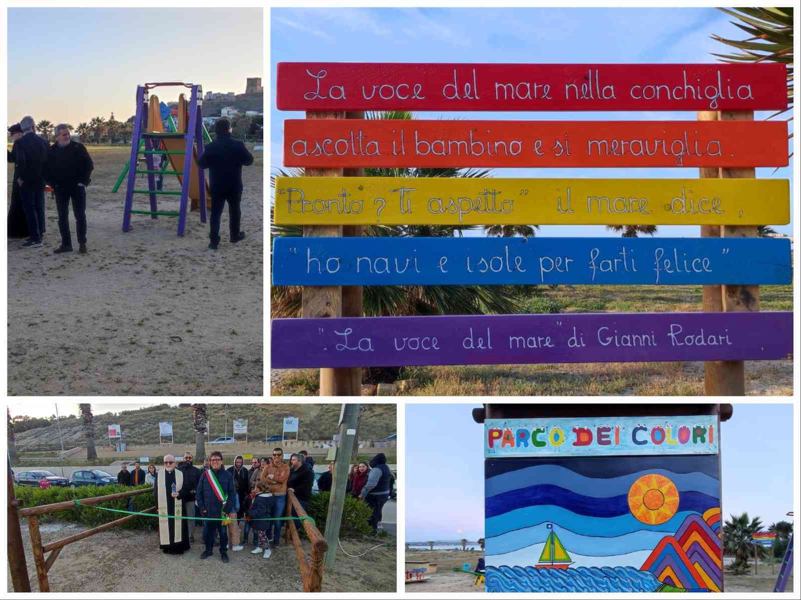 Immagine articolo: Inaugurato il Parco Giochi dei Colori a Porto Palo