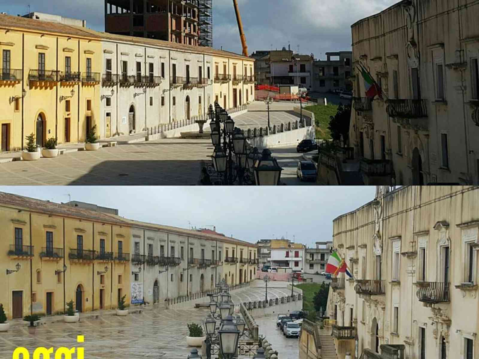 Immagine articolo: A Santa Margherita rimosso “l'ecomostro“ che per mezzo secolo ha dominato sulla piazza Matteotti e non solo